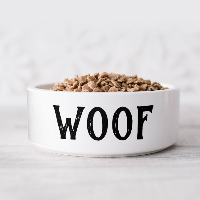 Woof Personalised Large Dog Bowl (Creator Uploaded)