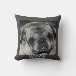 Woof Pug Pillows