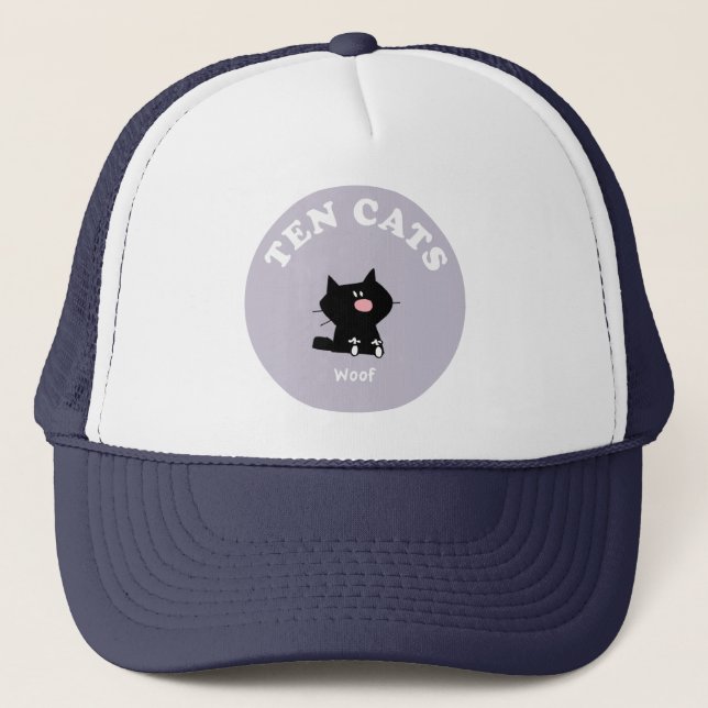 Woof - TEN CATS hat (Front)