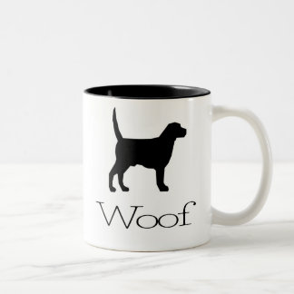 Woof Two-Tone Coffee Mug