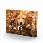 Woof | Your Dog's Photo and a Paw Print