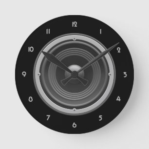 Woofer Round Clock