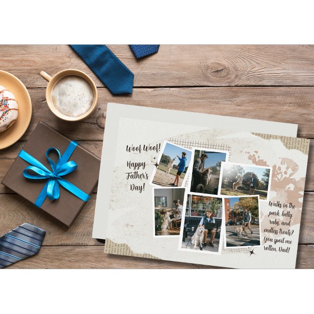Woofing You A Happy Father's Day Funny Holiday Card (Creator Uploaded)