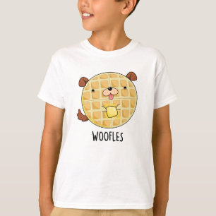 Woofles Funny Doggy Waffle Pun  T-Shirt
