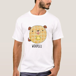 Woofles Funny Doggy Waffle Pun  T-Shirt