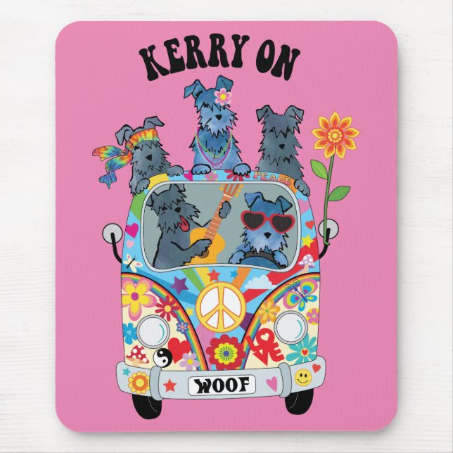 Woofstock Kerry Blue Terrier Mouse Pad (Front)