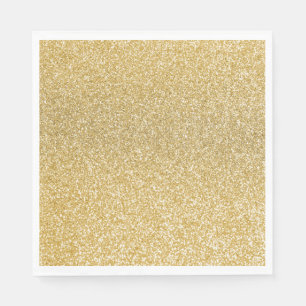 Woofy Birthday - Gold Party Decorations Napkin