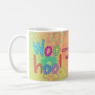 Woohoo Congratulations Name Personalised Graphic Coffee Mug