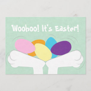 Woohoo! It's Easter! Easter Egg Hunt Invitation