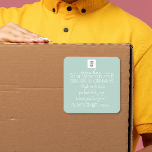 Woohoo Thank You Sticker – Custom Branding