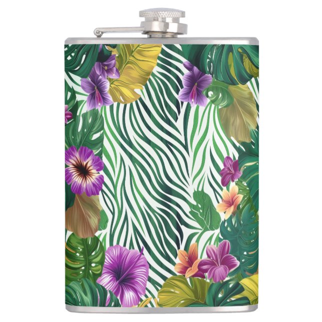 Wooing jungle harmony hip flask (Front)