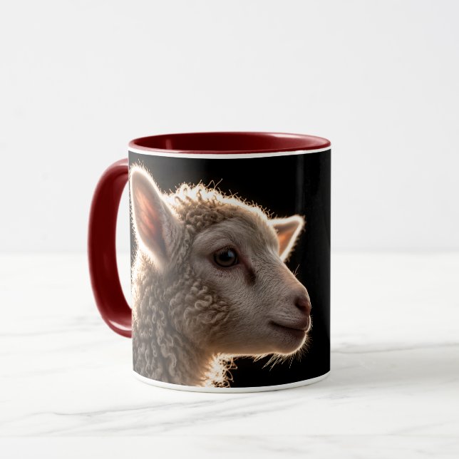 Wool Cloud Portrait Mug (Front Left)
