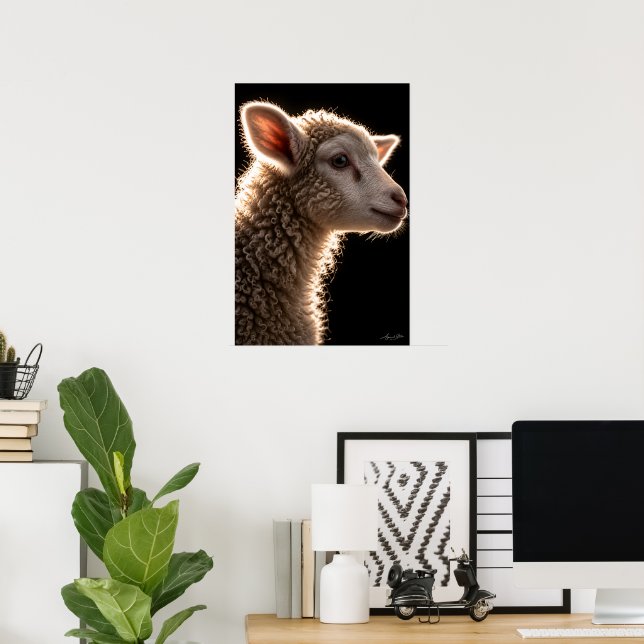 Wool Cloud Portrait Poster (Home Office)