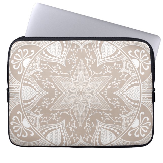 Wool Mandala Laptop Sleeve (Front)