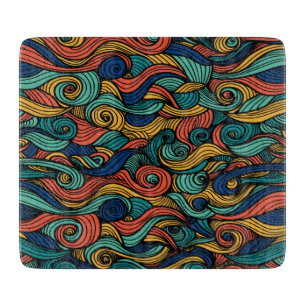 Wool Topped paisley      Cutting Board