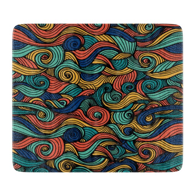 Wool Topped paisley      Cutting Board (Front)