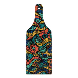 Wool Topped paisley Cutting Board