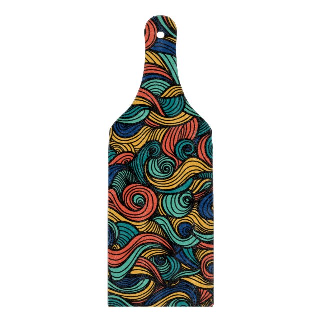 Wool Topped paisley      Cutting Board (Front)