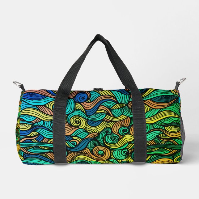 Wool Topped paisley      Duffle Bag (Front)