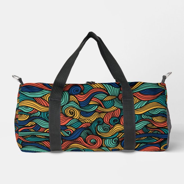 Wool Topped paisley      Duffle Bag (Front)