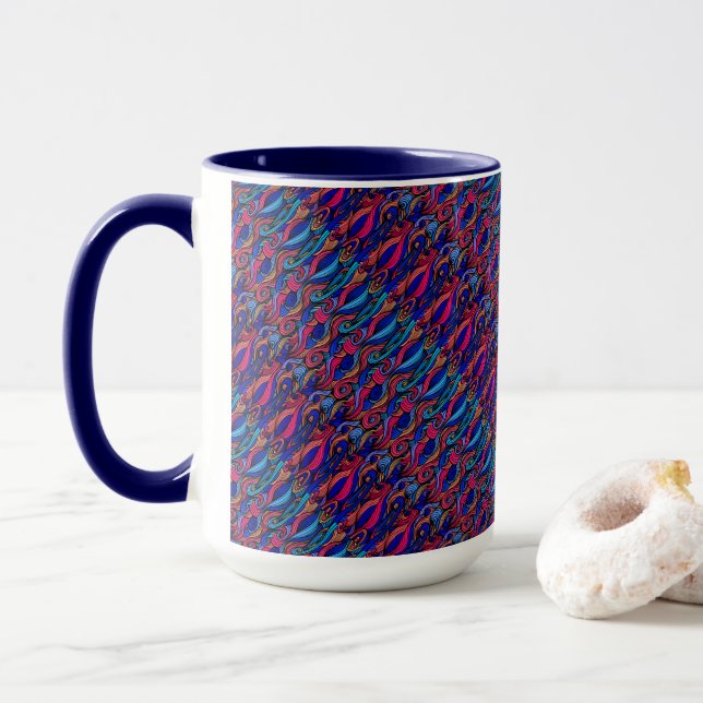 Wool Topped paisley     Mug (With Donut)