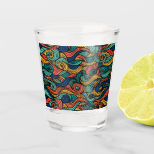 Wool Topped paisley Shot Glass