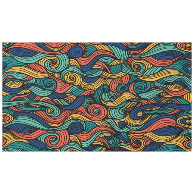 Wool Topped paisley      Tablecloth (Front (Horizontal))