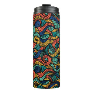 Wool Topped paisley Thermal Tumbler