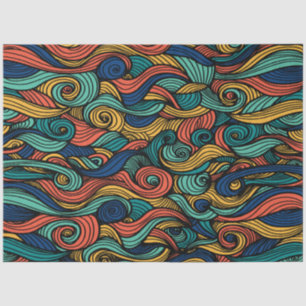 Wool Topped paisley      Tissue Paper