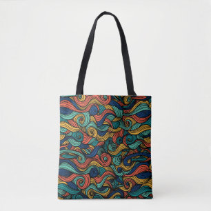 Wool Topped paisley      Tote Bag