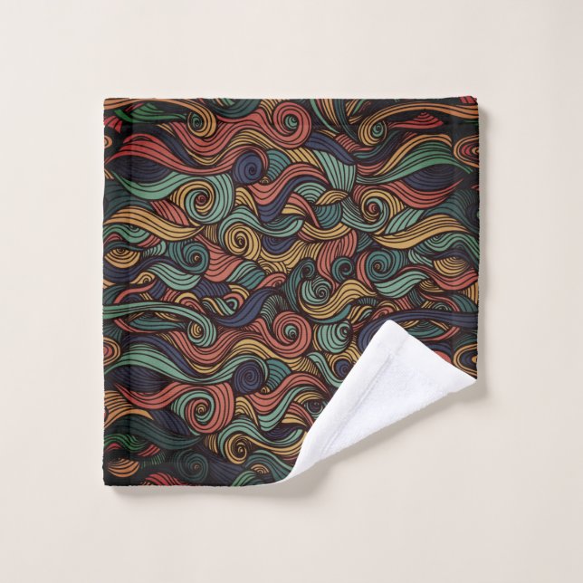 Wool Topped paisley      Wash Cloth (Wash Cloth)