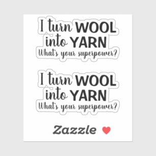 Wool Yarn Superpower Funny Spinning