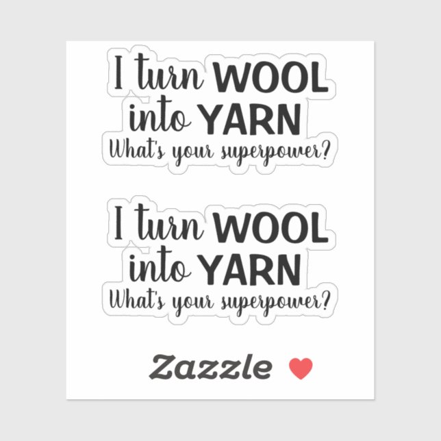 Wool Yarn Superpower Funny Spinning (Sheet)