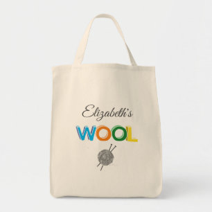 Wool Yarn Tote Bag