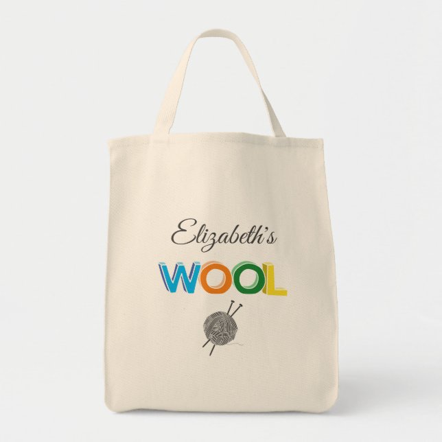 Wool Yarn Tote Bag (Front)