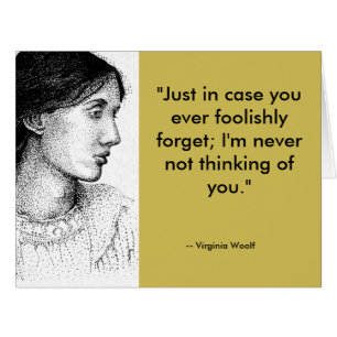 Woolf Love Quote Valentine Card with more history