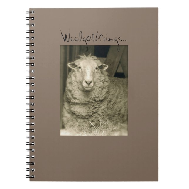 "Woolgatherings" notebook from Notforgotten Farm (Front)