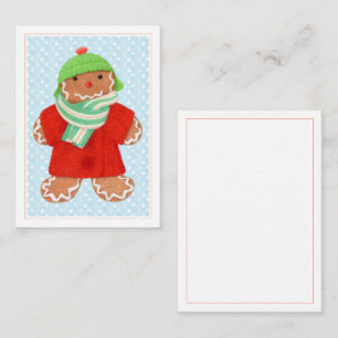 WOOLIE GINGERBREAD 3.5x2.5 Flat Card