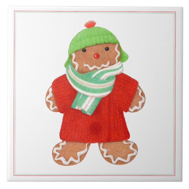 WOOLIE GINGERBREAD 6x6 Ceramic Tile (Front)