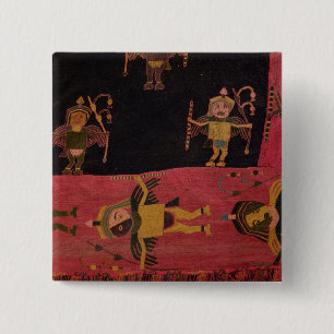 Woollen fabric 15 cm square badge