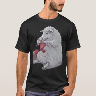Woolly Knitting Crocheting Sheep Knitter Crocheter T-Shirt
