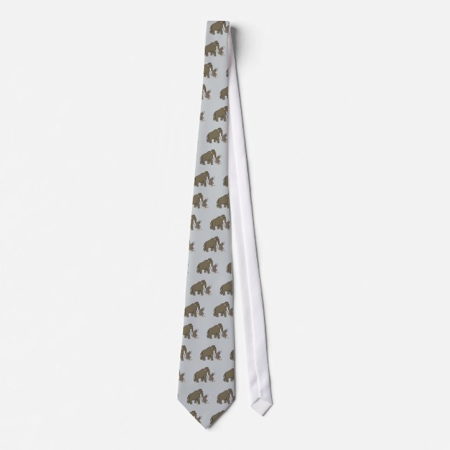 Woolly Mammoth And Bigfoot Tie (Front)