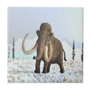 Woolly Mammoth Ceramic Tile