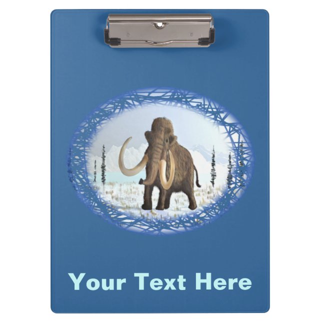 Woolly Mammoth Clipboard (Front)