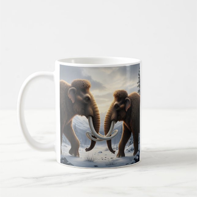 Woolly Mammoth Duo Coffee Mug (Left)