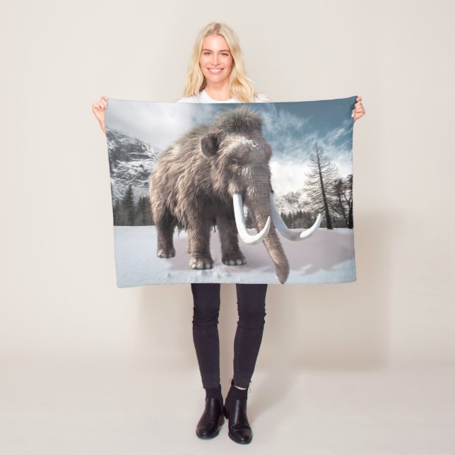 Woolly Mammoth Fleece Blanket (In Situ)
