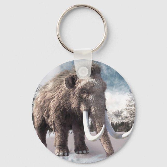 Woolly Mammoth Key Ring (Front)