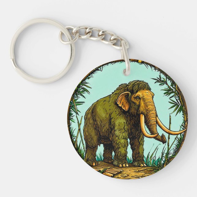 Woolly mammoth key ring (Front)