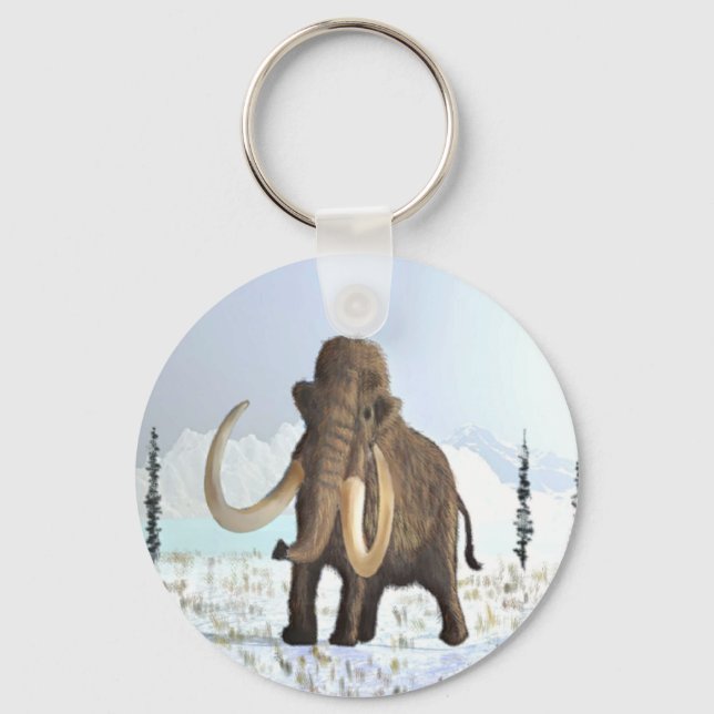 Woolly Mammoth Key Ring (Front)