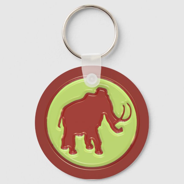 Woolly Mammoth Key Ring (Front)